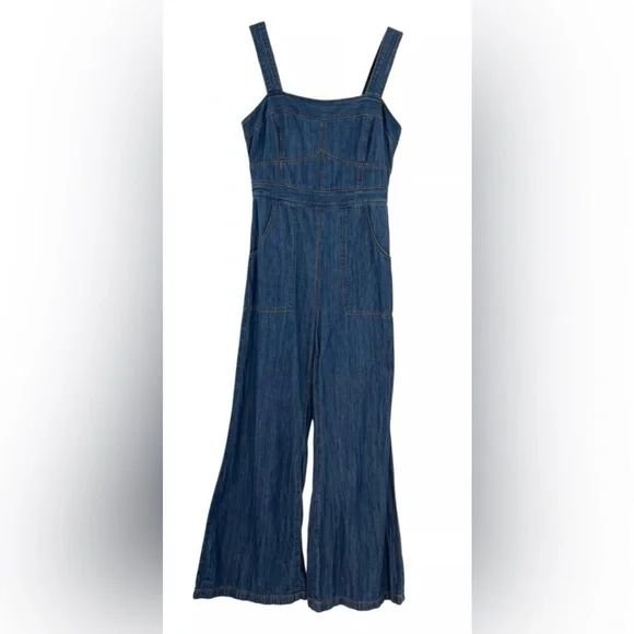 ANTHROPOLOGIE ET TWA Women's Blue
Chambray Wide Leg - Picture 5 of 16